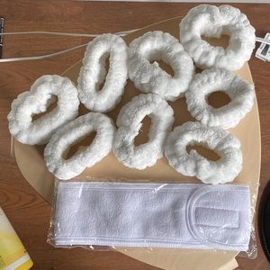 Face Washing Headband and Wrist Cuffs